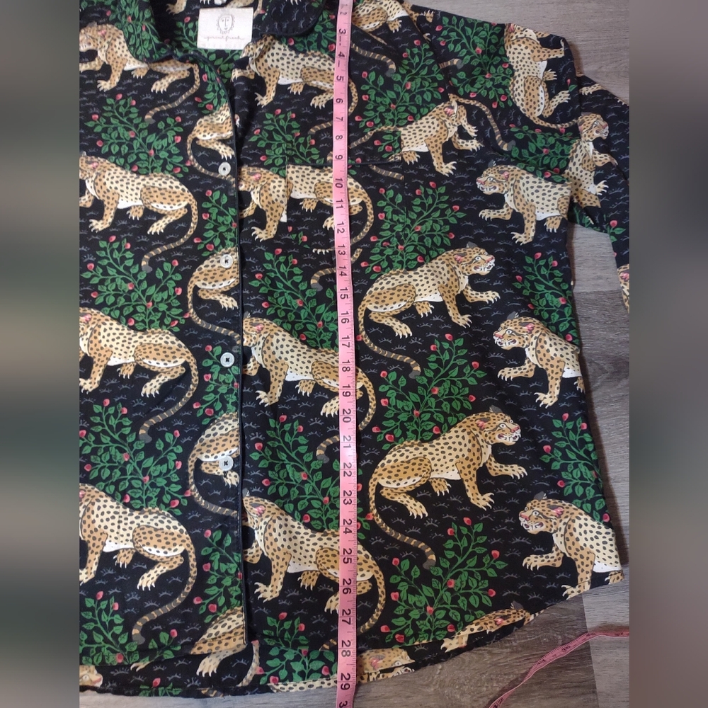 Print Fresh Organic Cotton PJ Top in Bagheera - Picture 8 of 10